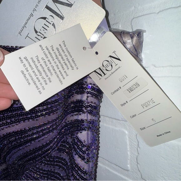 NEW Le Gala by Mon Cheri Beaded Mermaid Strapless Dress Special Occasion Gown - Picture 13 of 15